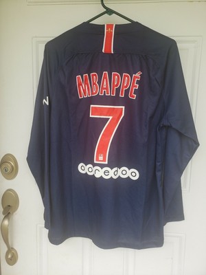 NIKE KYLIAN MBAPPE PARIS SAINT-GERMAIN PSG LONG SLEEVE HOME JERSEY | eBay