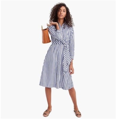 J Crew NEW Womens Size 2 Striped Blue 