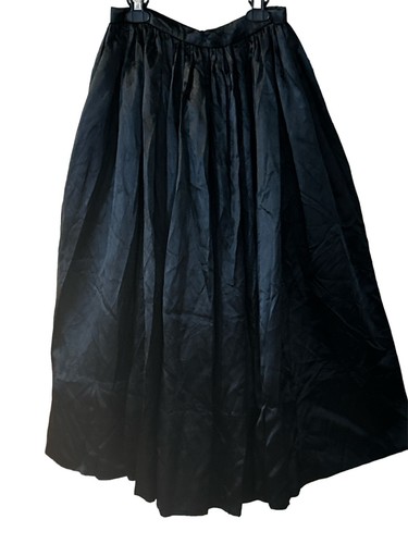 Handmade Silk Like Maxi Skirt Halloween Costume Theatre Women S (6) Black Gothic