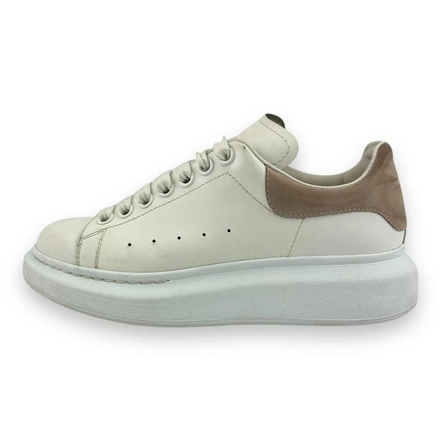 Alexander McQueen Runway White/Pink Suede Trainers Women’s Size UK 4 EU 37