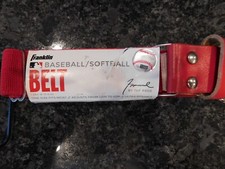 RED Franklin MLB Baseball Softball Adjustable Elastic Belt 22"- 42" 1.25" Wide