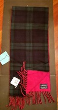 Mens Polo Ralph Lauren Reversible Lambs Wool Nylon Scarf Made in Italy