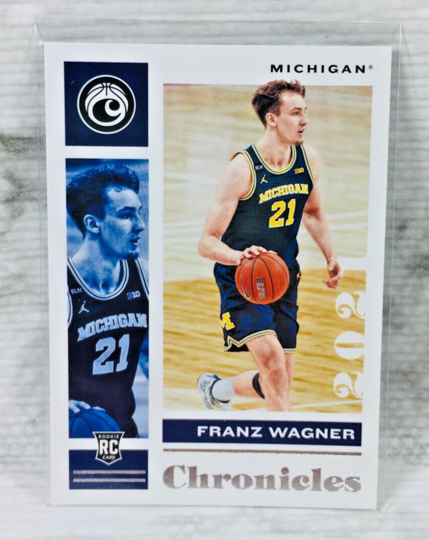 2021 PANINI CHRONICLES DRAFT PICKS #9 FRANZ WAGNER RC ROOKIE CARD (MICHIGAN)