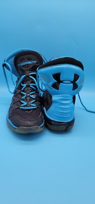 Capri Blue Black Under Armour Micro G Charge BB Mens Basketball Steph Curry 9.5