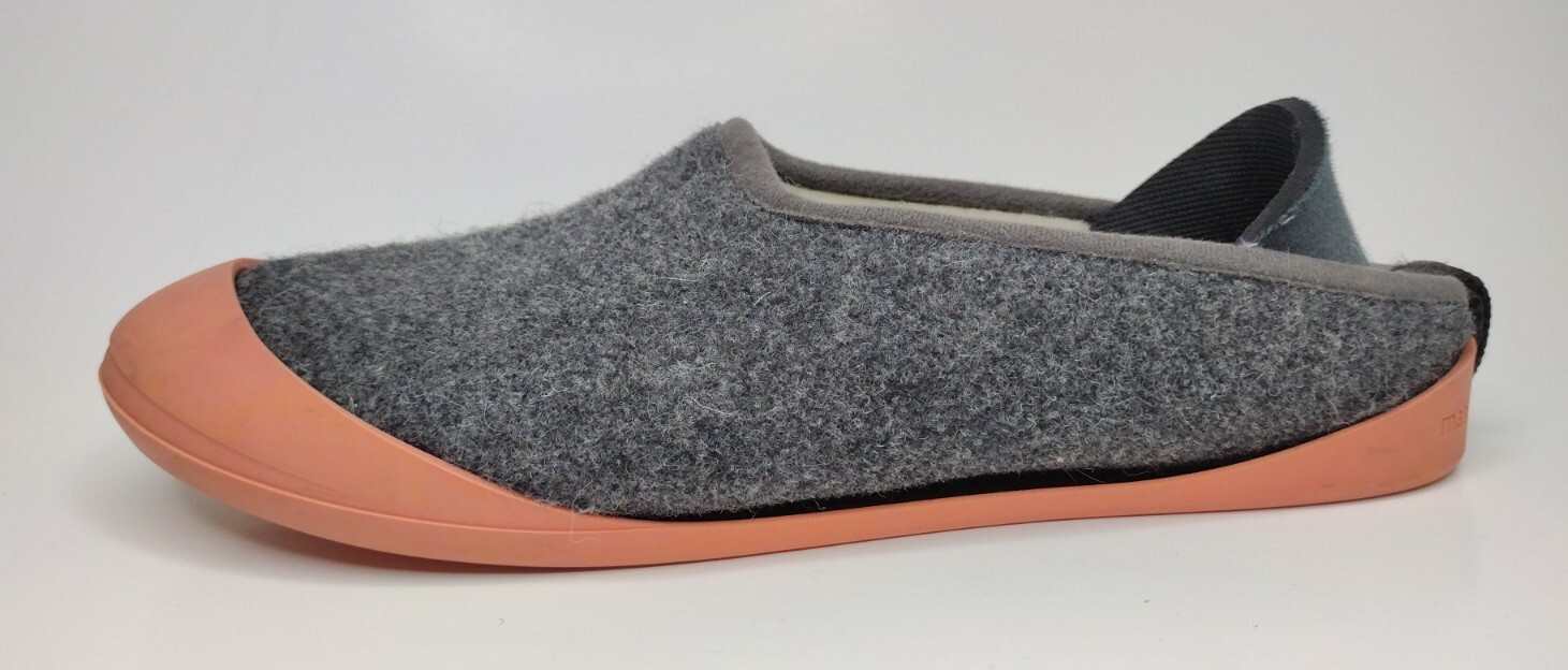 SAOLA Ciabatta Mahabis Classic EU39 grigia lana sherpa slip on convertibile suola pesca