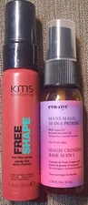 EVA NYC Mane Magic 10-In-1 Primer 1oz; KMS Free Shape Hot Flex Spray 1oz