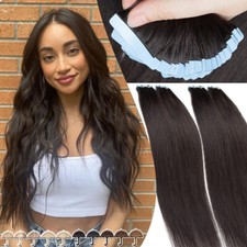 150G Tape In Remy Skin Weft 100 Human Hair Extensions Invisible THICK Full Head