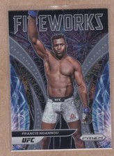 Francis Ngannou 2022 Prizm #16 Fireworks UFC