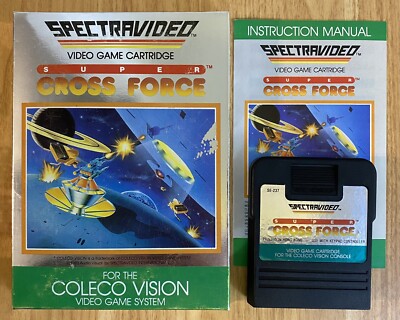 Super Cross Force (ColecoVision) Complete In Box W/ Manual - TESTED *RARE*