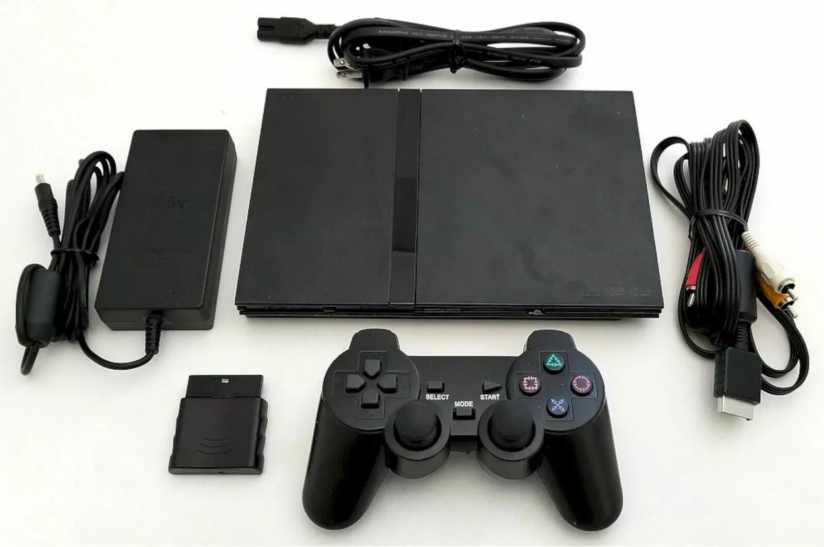 OEM Sony PS2 SLIM Video Game System Gaming Bundle Console Set