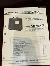ORIG. SHARP VC-V540U VCV540U VCR/MONITOR Repa...