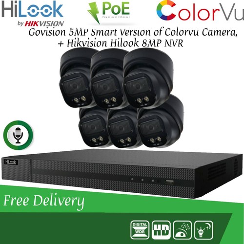 KIT DE CÁMARA COLORVU DE AUDIO HIKVISION COLORVU POE CCTV IP UHD 8MP 4K NVR 5MP - Imagen 25 de 27