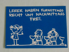 1x Postkarten LERER ( Lehrer ) haben Formitta...