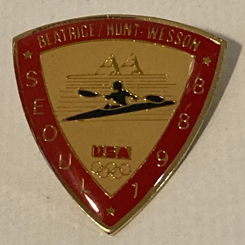 Pin JO Séoul 1988 – émail Doré, USA Olympic Games