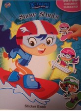 X-TREME SPORTS GIRLS 'SNOW STUNTS' STICKER BOOK 50 REUSABLE STICKERS 