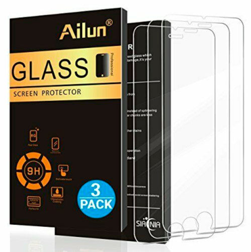 Pack de 3 protecteurs d'écran en verre trempé 2,5D bord iPhone SE 2020 7 8 ultra clair - Photo 1/12