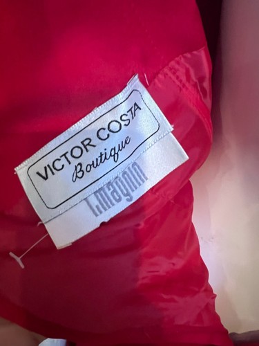 90'S NWT VINTAGE VICTOR COSTA BOUTIQUE I. MAGNIN OFF SHOULDER BALL GOWN SZ 8 - Picture 7 of 7