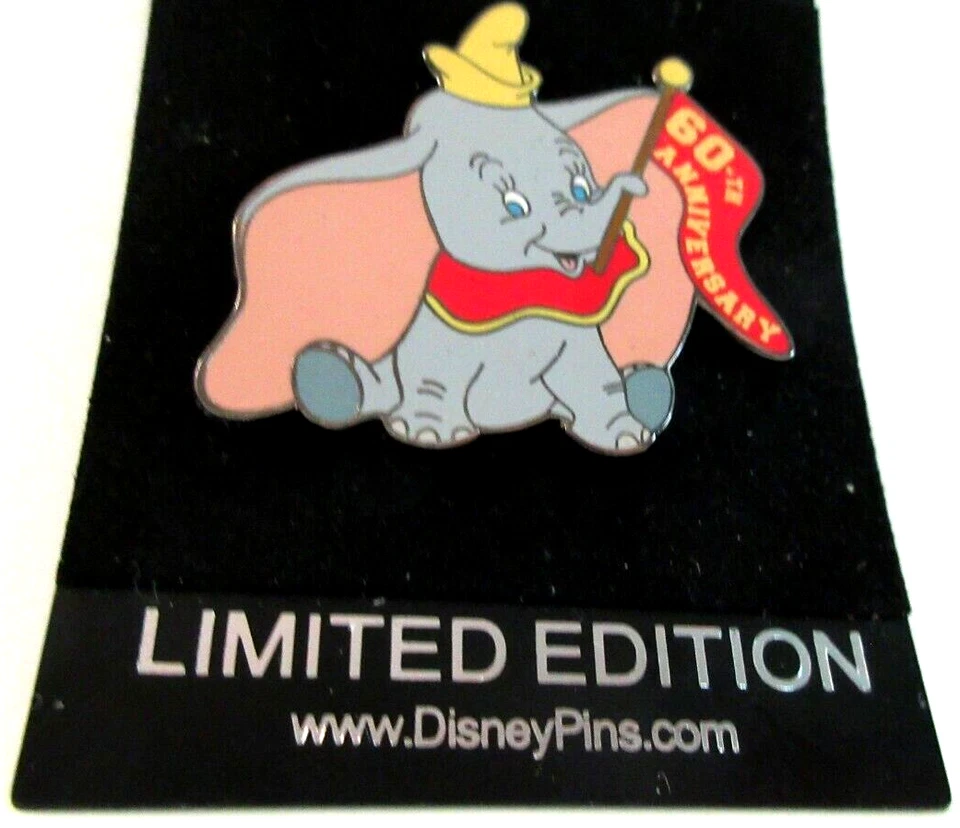 DLR 2001 PRESENTA DUMBO EL ELEFANTE VOLADOR 60 ANIVERSARIO PIN - LE 1941 #8307 Foto 3 de 3