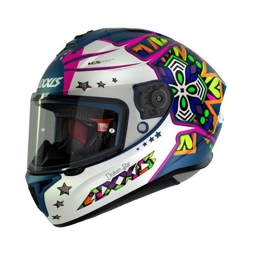 AXXIS Draken S - Casco barato para motocicleta/scooter cara completa ECE22.06 - Imagen 10 de 19