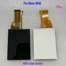 Original Camera LCD Screen Display Monitor for Nikon S640 Part with Outer Glass