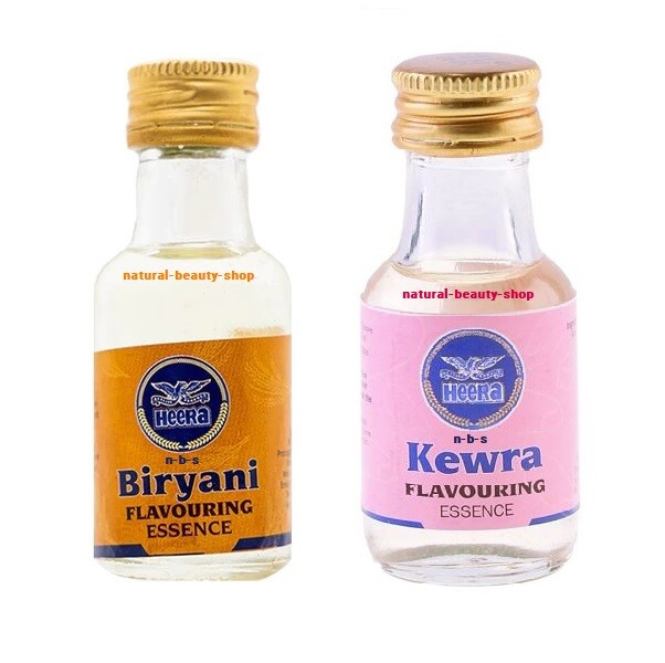 Combo Pack Of BIRYANI & KEWRA Food Flavouring Essence 28ml, BRAND MAY VARY
