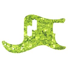 Pickguard For Fender Made In Mexico Standard Precision Bass lime green