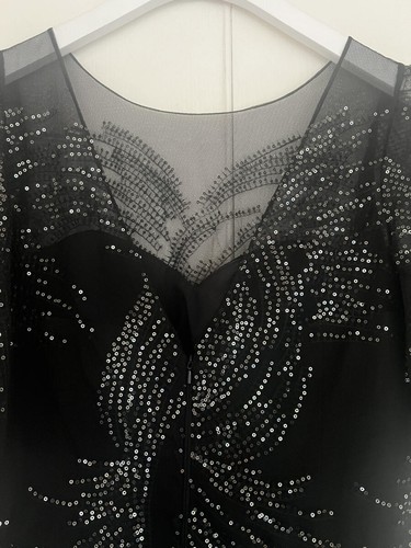 Vestido de tul de lentejuelas Teri Jon Illusion talla 14 precio de venta sugerido por el fabricante $1180 - Imagen 15 de 18
