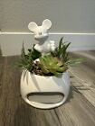 Htf Mickey Mouse Ceramic Pot and Faux Succulent – Disney Eats