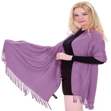 Magenta Solid Color Design Shawl Scarf Wrap Stole Throw Pashmina CJ Apparel NEW