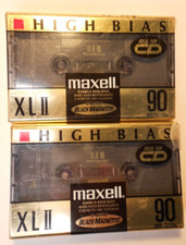 2 Sealed Maxell High Bias XLII 90 Audio Cassette Tapes JAPAN J3
