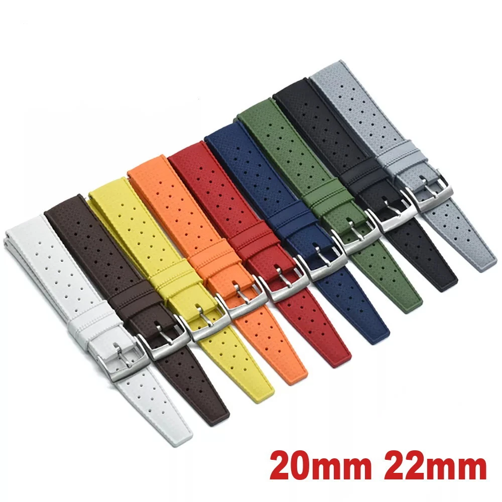 Cinturino Orologio 22 Mm Silicone – Mimetico Blu, Verde, Grigio, Arancione, Rosso – Sportivo Uomo