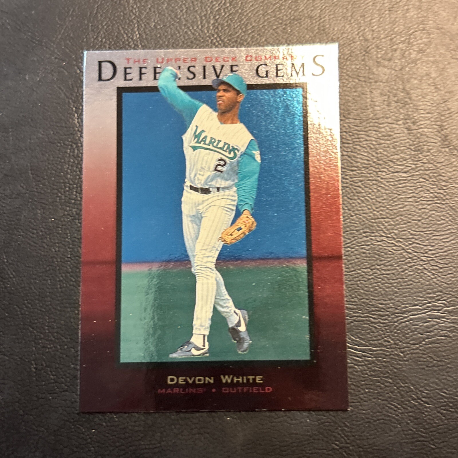 Cno 1997 Upper Deck #151 Devon White Florida Marlins Defensive Gems