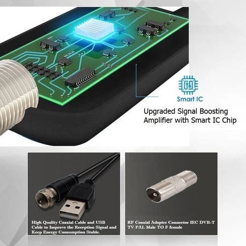 Antenne Digital Para Smart TV Rango De 5600 Millas Con Amplificador 4K y HD 1080P - Bild 5 von 12