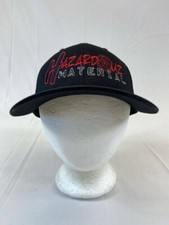 Hazardous Material Baseball Cap Snapback Hat Mesh Back Black Yupong Embroidered