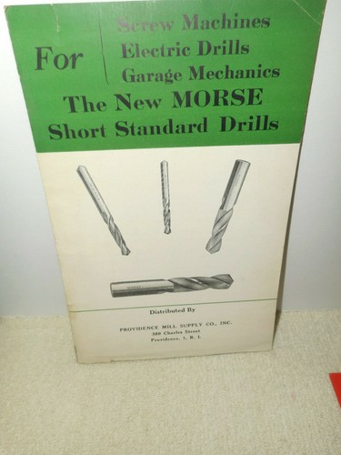 MORSE TWIST DRILL Pamphlets Short Drill Size Charts & Standard D Set Cases 1954 - Picture 6 of 12