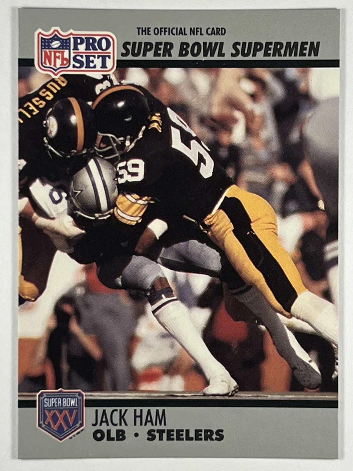 Jack Ham 1990-91 Pro Set Super Bowl XXV Silver Anniversary Commemorative #96