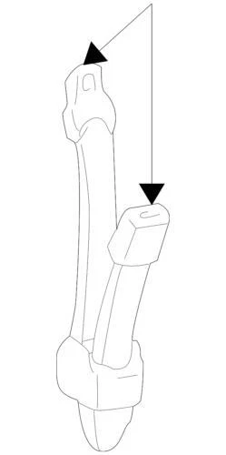 Genuine Ford Seat Belt Receptacle XL1Z-7860045-DDD