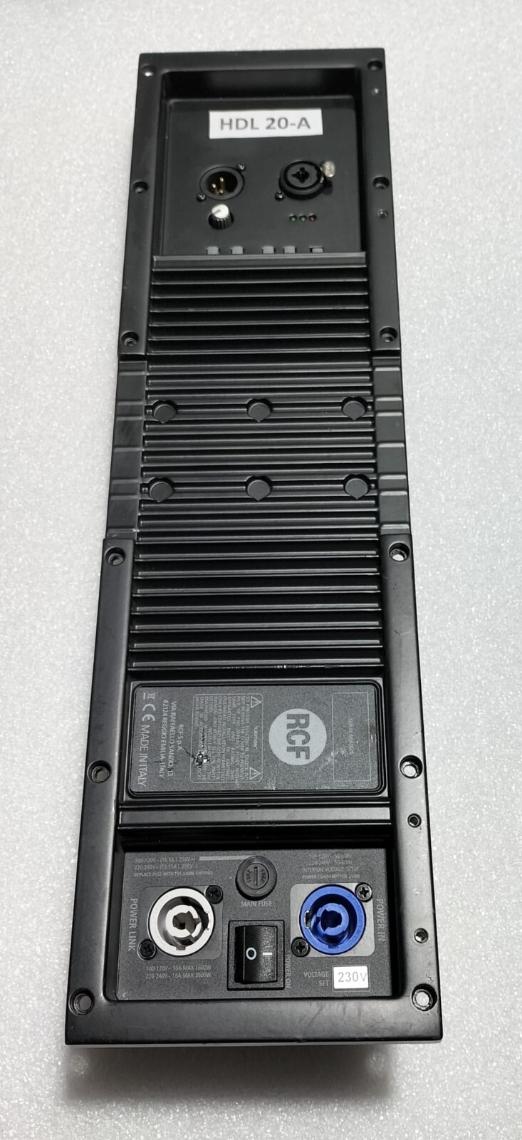 Amplificatore RCF HDL 20-A Modulo Line Array Attivo 2Vie 1400W NON SERIGRAFATO