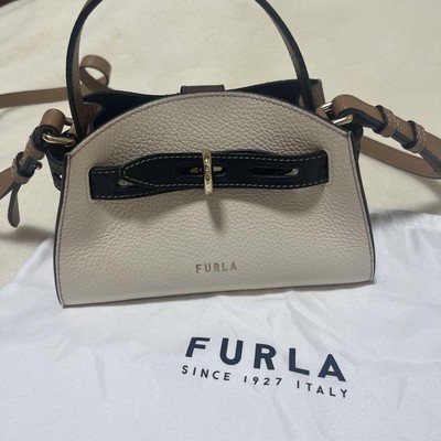 FURLA MARGHERITA MINI TOP HANDLE BEIGE | eBay