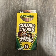 Crayola Colors Of The World Fine Line Washable Markers 24/Pk-587810