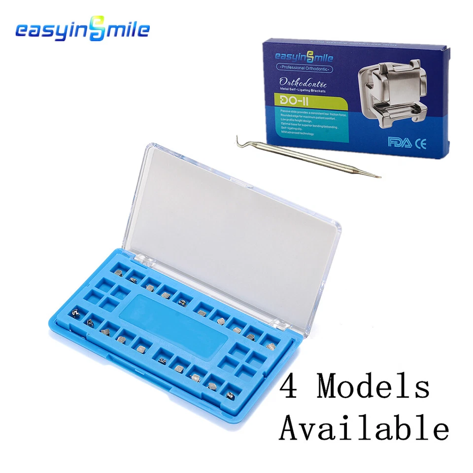 Mini brackets dentales EASYINSMILE ortodoncia autoligables 022 3 MBT/Roth Foto 2 de 4