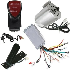 1800W 48V Brushless Electric Motor Kit Controller Pedal Go Kart Scooter ATV Quad