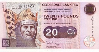 Scotland 20 pounds 2003 UNC Pick 228