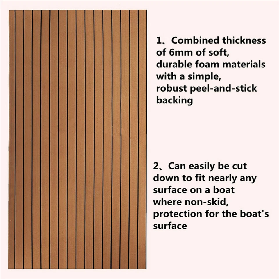 Self-Adhesive Non-skid EVA Foam DIY Custom Floor Mat for Car Trunk Boat Decking - Image 4 of 4