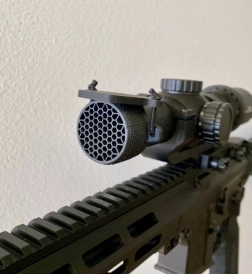 Press Fit 30mm ARD (Anti Reflective Device) Elastic Flip Up Cover LPVO / Scope