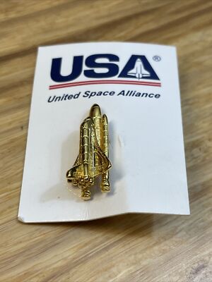 NEW USA United Space Alliance Space Shuttle Lapel Pin Pinback KG 