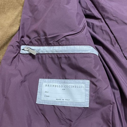 Brunello Cucinelli Rider Style Down Vest Brown Men’s Size M Made In Italy Used - Picture 7 of 9