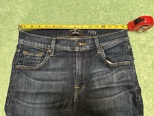 7 for all Mankind 31X28 Ryley Skinny DESTROYED Medium Wash Flex Denim Jeans