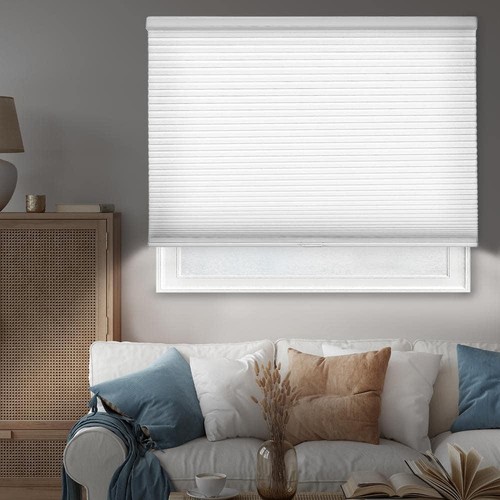 Cut-to-Width Evening Mist 9/16 in. Blackout Cordless Cellular Shade - 70 in. W x