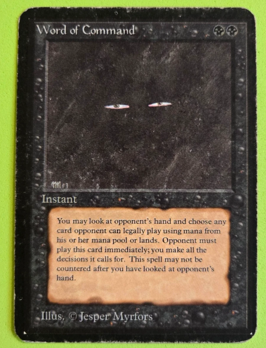 Magic: The Gathering Black Rare Limited Edition-Alpha Individual